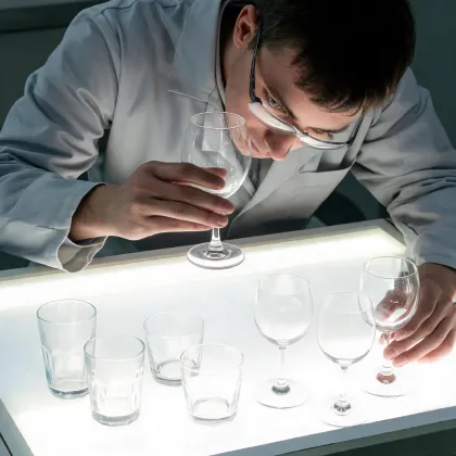 Quality review for glassware