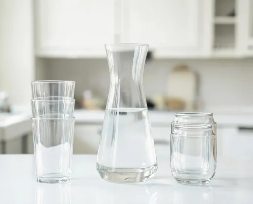 Clear tumbler set